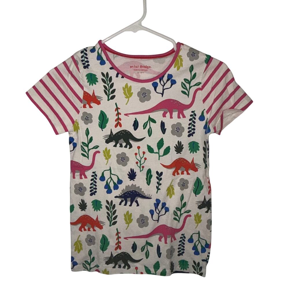 Mini Boden Mini Boden Florsaurus Hopscotch Tee 11-12Y